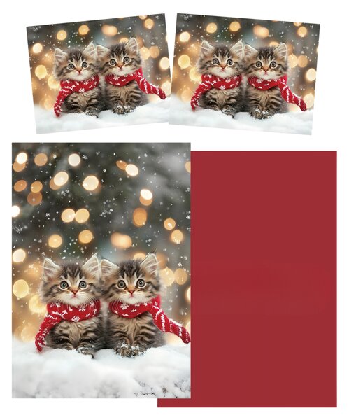 3D Mikroszálas ágyneműhuzat SNOWY PAWS színes Ágyneműhuzat mérete: 2 ks 70 x 90 cm | 140 x 200 cm