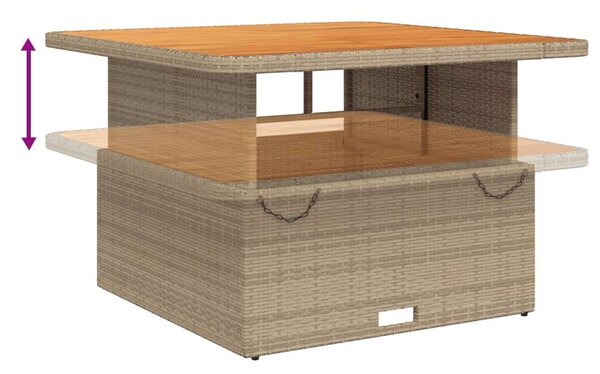 VidaXL Polyrattan Kerti Ülőgarnitúra - 3 részes - Bézs