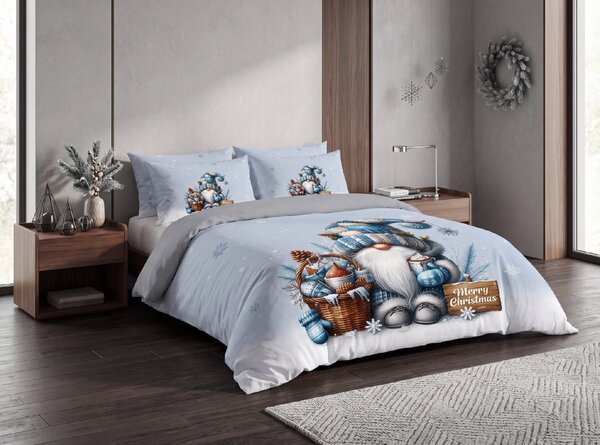 3D Mikroszálas ágyneműhuzat FROSTY GNOME színes Ágyneműhuzat mérete: 2 ks 70 x 90 cm | 140 x 200 cm