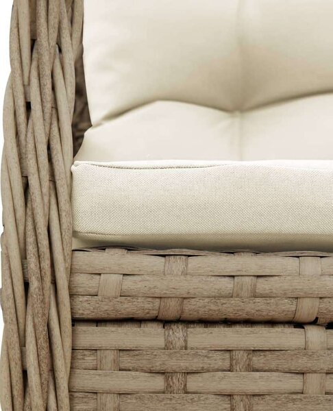 VidaXL Kerti Étkezőgarnitúra - 3 részes - Bézs Polyrattan
