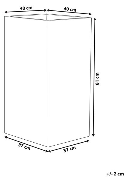 Virágcserép TENNO 40 cm Bézs