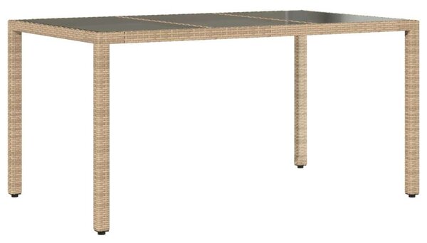 VidaXL Kerti Étkezőgarnitúra - Polyrattan - 5 részes - Bézs