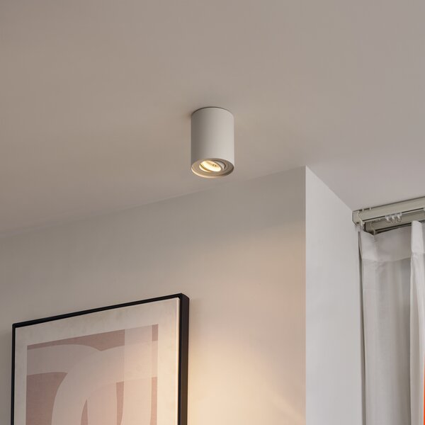 Modern, felületre szerelt spotlámpa bézs színben, GU10 50mm, forgatható és dönthető - Rondoo Up