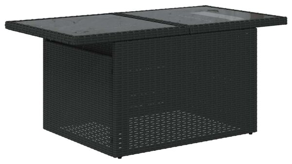 VidaXL Polyrattan Kerti Ülőgarnitúra - 10 részes - Fekete