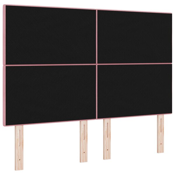 Fejtámla Gombos Rózsaszín 160 cm Bársony