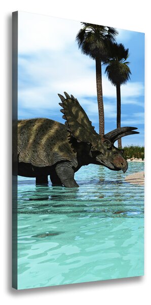 Vászonkép Dinoszauruszok a strandon