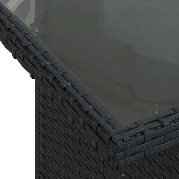 VidaXL Polyrattan Kerti Ülőgarnitúra - 10 részes - Fekete