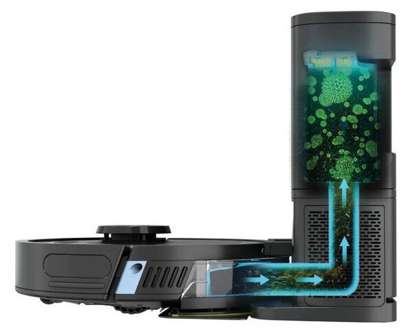 Shark Matrix Plus RV2620WAEU robotporszívó, 650 W, 0,3 l, 360 LiDAR, Matrix Clean, Fekete
