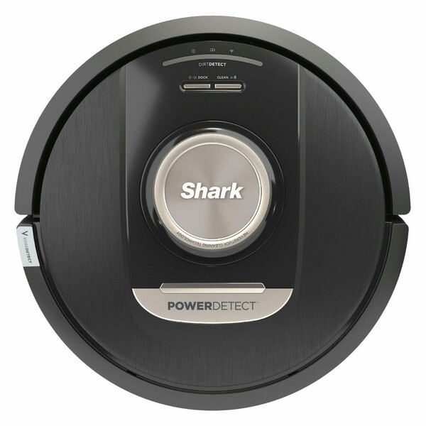 Robotporszívó Shark PowerDetect RV2820VEEU, 650W, 0,3 l, 360 LiDAR, Akár 110 perc üzemidő, DirtDetect, Fekete