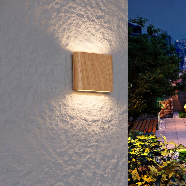 Skandináv kültéri fali lámpa famintás 11,5 cm LED-del IP65 - Batt