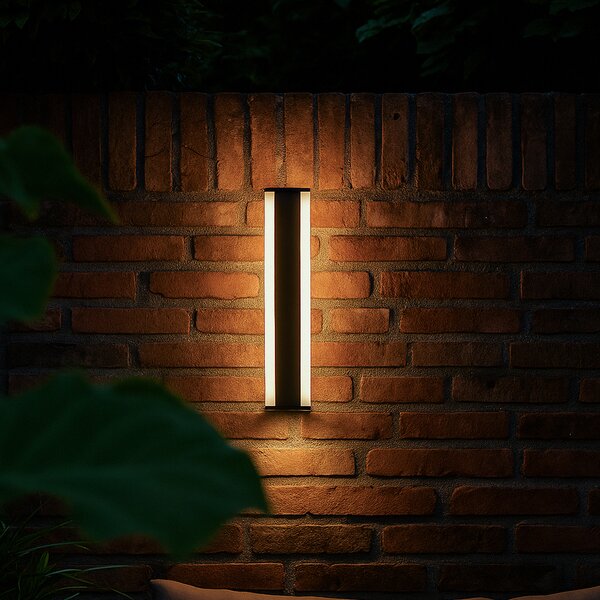 Modern fekete CCT fali lámpa 60cm LED-del IP54 - Vanya
