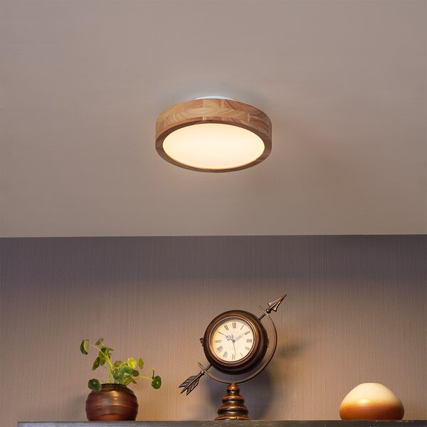 Skandináv mennyezeti lámpa fa 30 cm LED-del, dimmelhető - Pecker