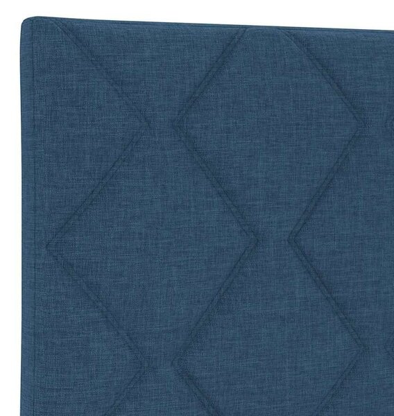 VidaXL Gyémánt Mintás Kék Szövet Fejtámla - 200 cm