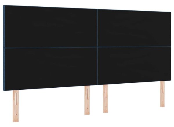 VidaXL Gyémánt Mintás Kék Szövet Fejtámla - 200 cm