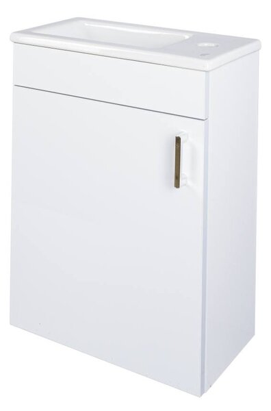 VivaStyle NIKA - fali függesztett - fürdőszobabútor CeraStyle 71100 mosdóval - BALOS - 42 x 24 cm