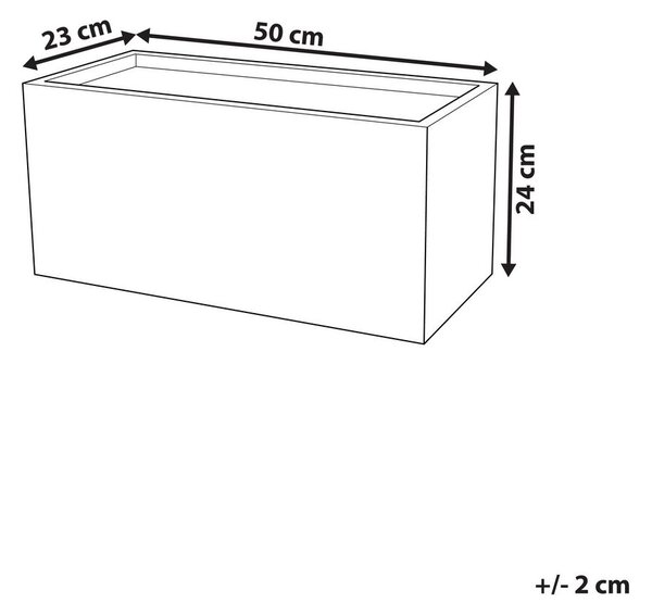 Virágcserép MYRA 50 cm Fehér