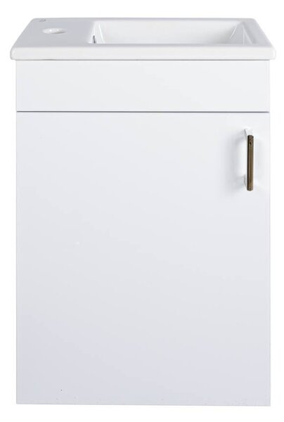 VivaStyle NIKA - fali függesztett - fürdőszobabútor CeraStyle 71100 mosdóval - BALOS - 42 x 24 cm