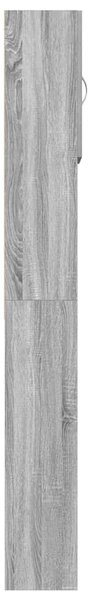 VidaXL szürke sonoma szerelt fa mosógépszekrény 64 x 24 x 190 cm