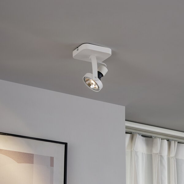 Design mennyezeti spotlámpa fehér GU10 70mm forgatható és dönthető - Vo