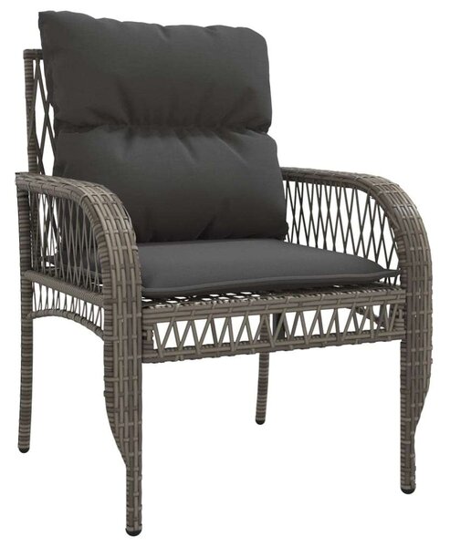 VidaXL Polyrattan Kerti Ülőgarnitúra - 4 Részes - Szürke