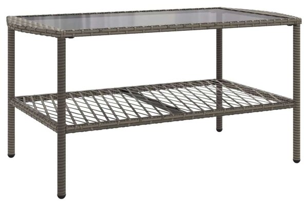 VidaXL Polyrattan Kerti Ülőgarnitúra - 4 Részes - Szürke