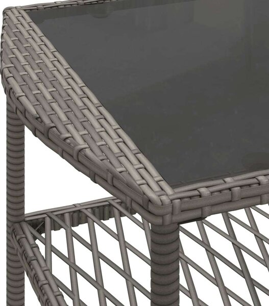 VidaXL Polyrattan Kerti Ülőgarnitúra - 4 Részes - Szürke