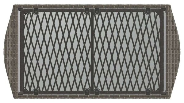 VidaXL Polyrattan Kerti Ülőgarnitúra - 4 Részes - Szürke