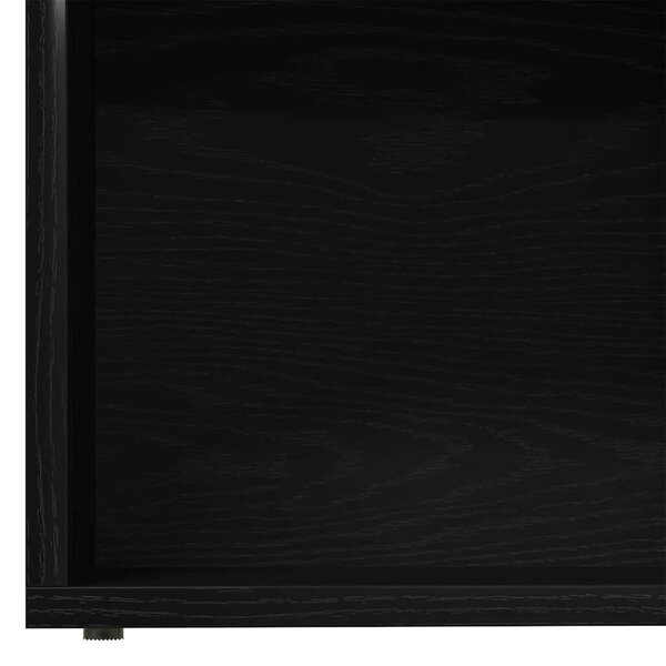 VidaXL Könyvespolc 3 pcs Fekete tölgy 36 x 30 x 143 cm Faanyag