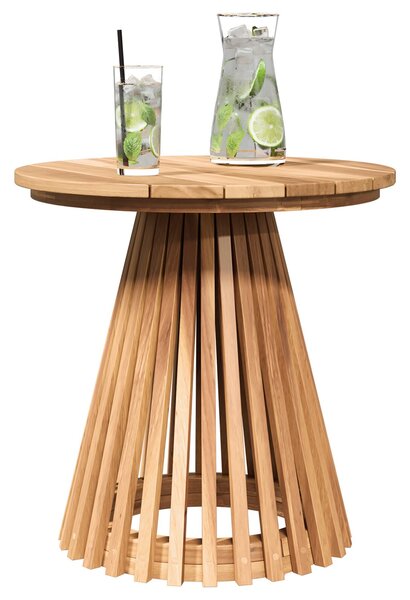 VidaXL Kert Oldalsó Asztal Ø50x49.5 cm Tömör Fa Tíka