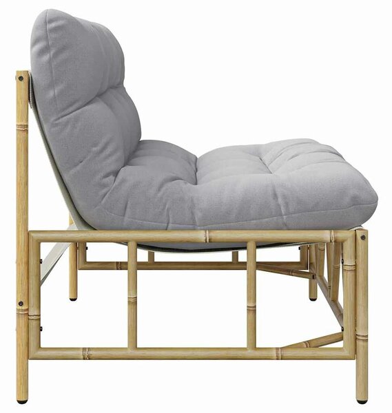 VidaXL Kerti pad Világosszürke 110 x 75 x 71 cm Acél