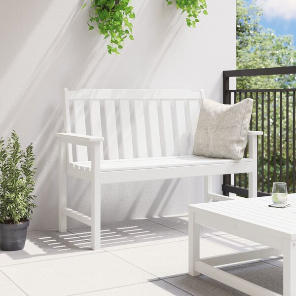 VidaXL kerti pad fehér 120 cm HDPE