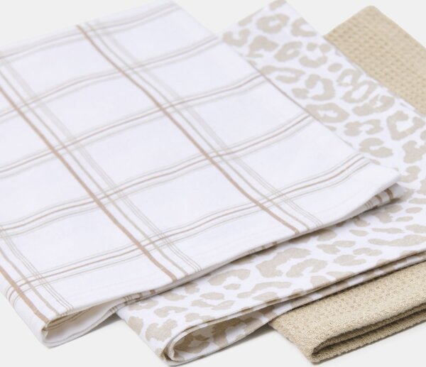 Sinsay - Konyharuha szett 3 pack - krémszínű