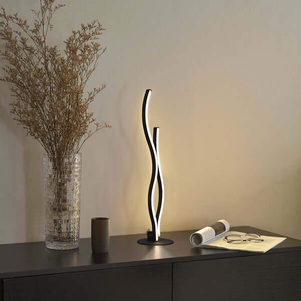 Design asztali lámpa fekete LED-del, dimmelhető - Ying