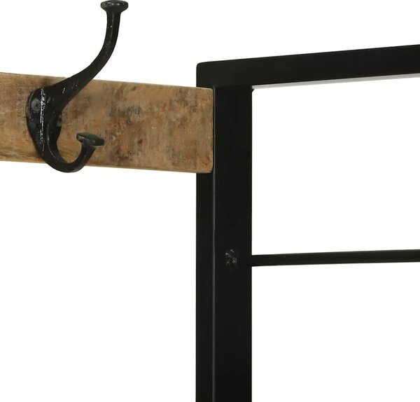 VidaXL Ruhatartó fiókkal Barna 110 x 40 x 185 cm Tömör mangófa