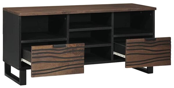 VidaXL Tévé Szekrény fiókkal Barna 100 x 33 x 46 cm tömör mangófa
