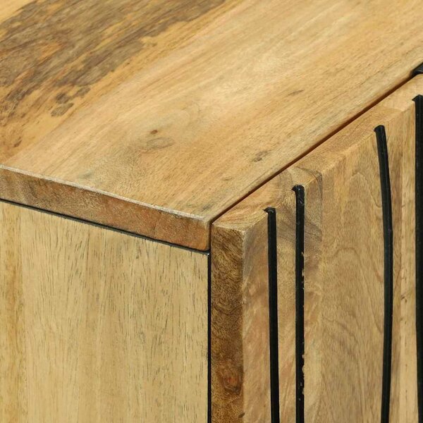 VidaXL Magas Szekrény Barna 60 x 33 x 100 cm tömör mangófa