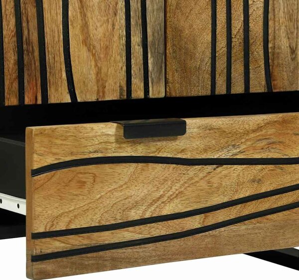 VidaXL Magas Szekrény Barna 60 x 33 x 100 cm tömör mangófa