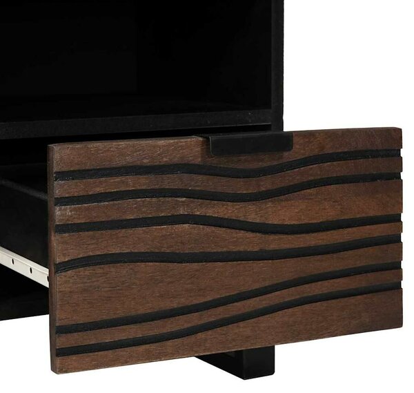 VidaXL Tévé Szekrény fiókkal Barna 100 x 33 x 46 cm tömör mangófa