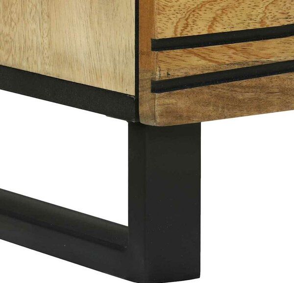 VidaXL Magas Szekrény Barna 60 x 33 x 100 cm tömör mangófa