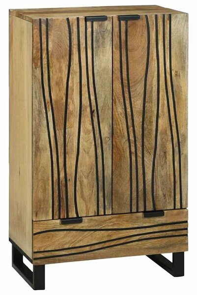 VidaXL Magas Szekrény Barna 60 x 33 x 100 cm tömör mangófa