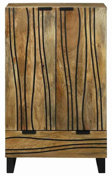 VidaXL Magas Szekrény Barna 60 x 33 x 100 cm tömör mangófa
