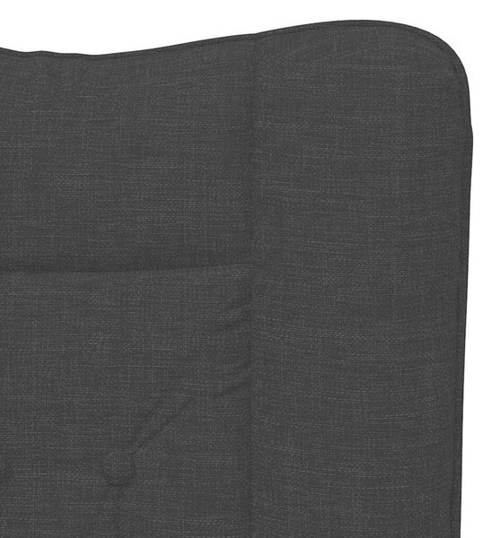 VidaXL Pihenőszék Fekete 63 x 67 x 94 cm szövet