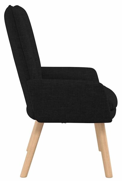 VidaXL Pihenőszék Fekete 63 x 67 x 94 cm szövet