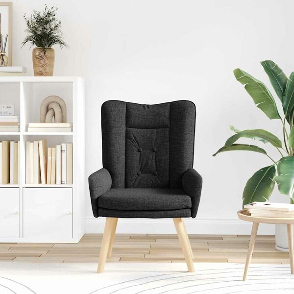 VidaXL Pihenőszék Fekete 63 x 67 x 94 cm szövet