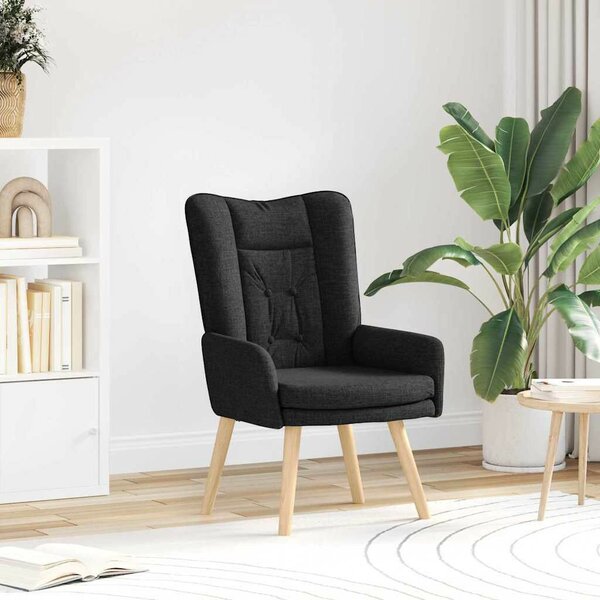 VidaXL Pihenőszék Fekete 63 x 67 x 94 cm szövet