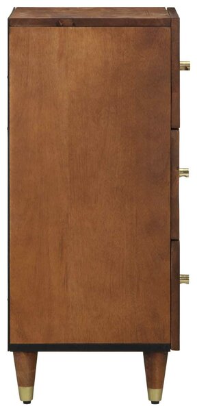 VidaXL Széf fiókkal polcokkal Barna 40 x 33 x 75 cm Tömör Mangófát