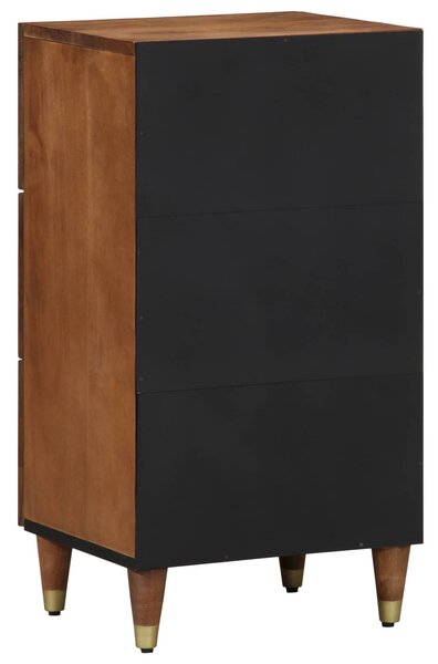 VidaXL Széf fiókkal polcokkal Barna 40 x 33 x 75 cm Tömör Mangófát