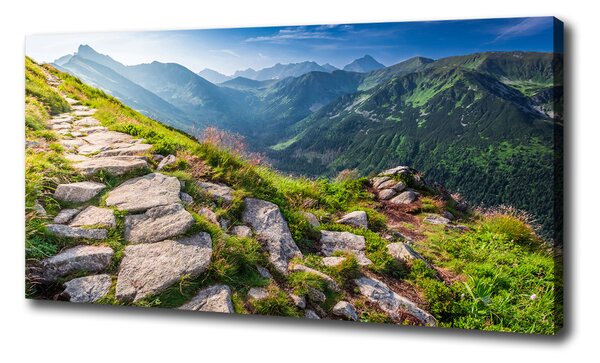 Feszített vászonkép Sunrise tatry