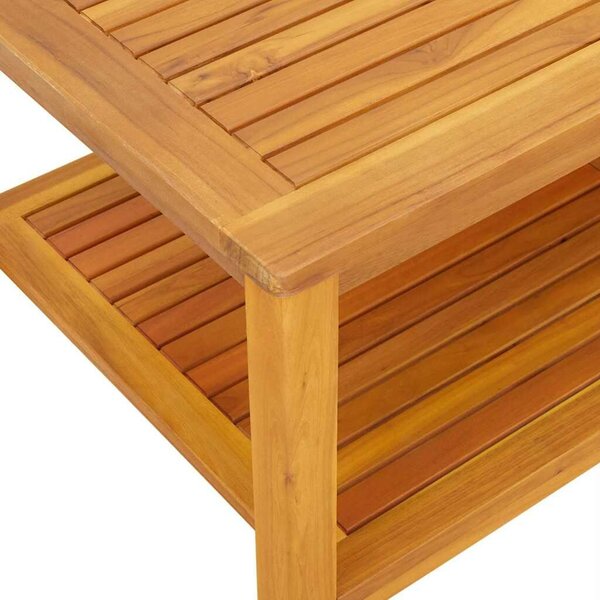 VidaXL Dohányzóasztal Barna 70 x 40 x 45 cm tömör akácfa