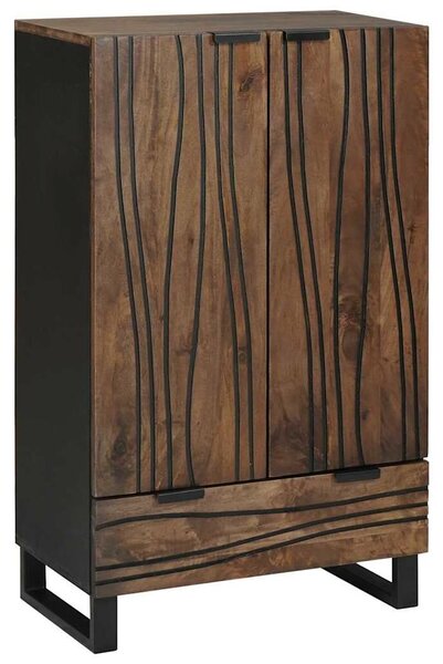 VidaXL Magas Szekrény Barna 60 x 33 x 100 cm tömör mangófa